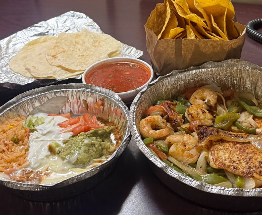 mexican fajitas with sides