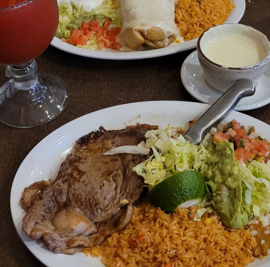 flautas and spanish rice